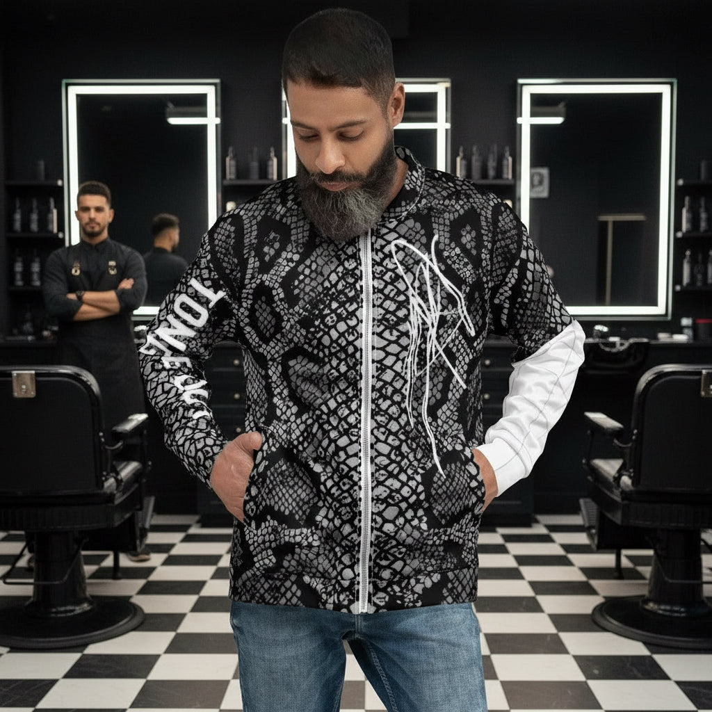 “LEAN IN” TONGUE OUT Bomber Jacket