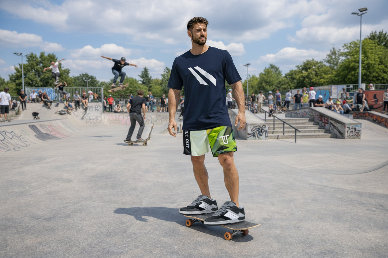 TONGUE OUT “GET WET” Boardshort Trunks