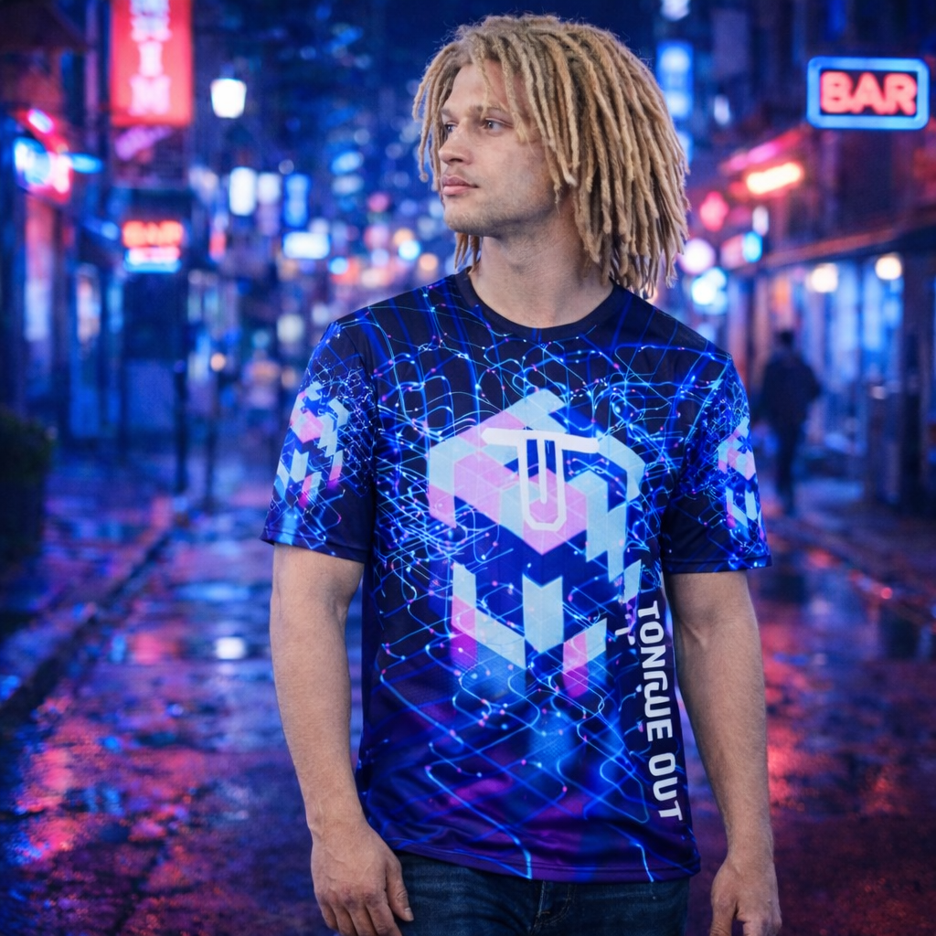 TONGUE OUT “POWER HUNGRY” Tee