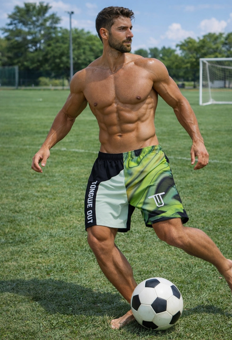 TONGUE OUT “GET WET” Boardshort Trunks