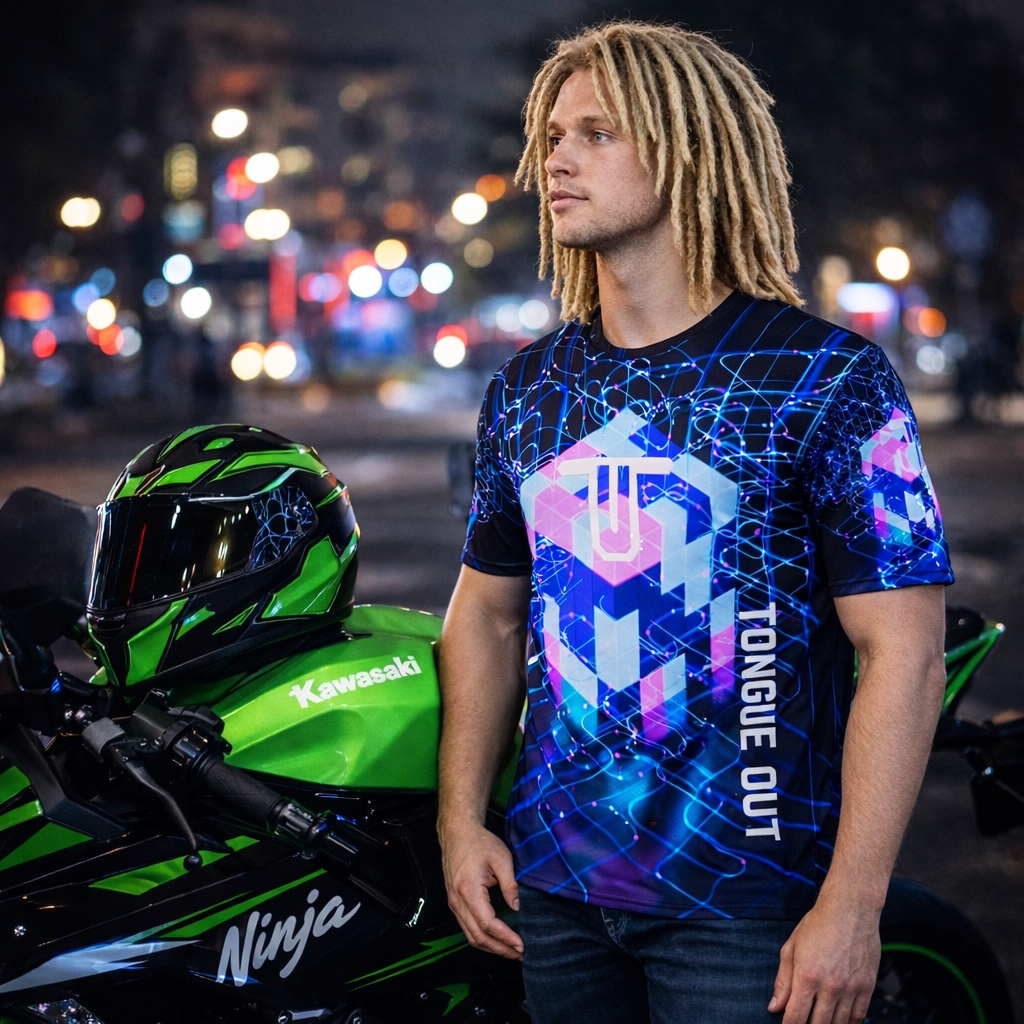 TONGUE OUT “POWER HUNGRY” Tee