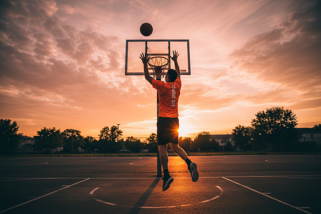 TONGUE OUT “GO ALL OUT” Sneaker Tee